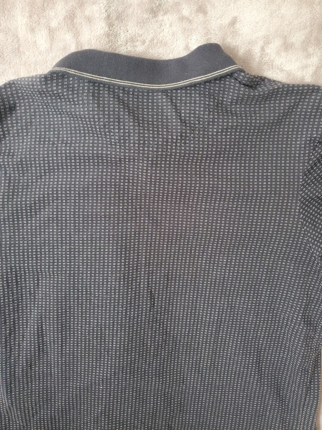 Falls Creek Casual Shirt Men L Large Short Sleeve Cotton Blend Black Ghana gallery
