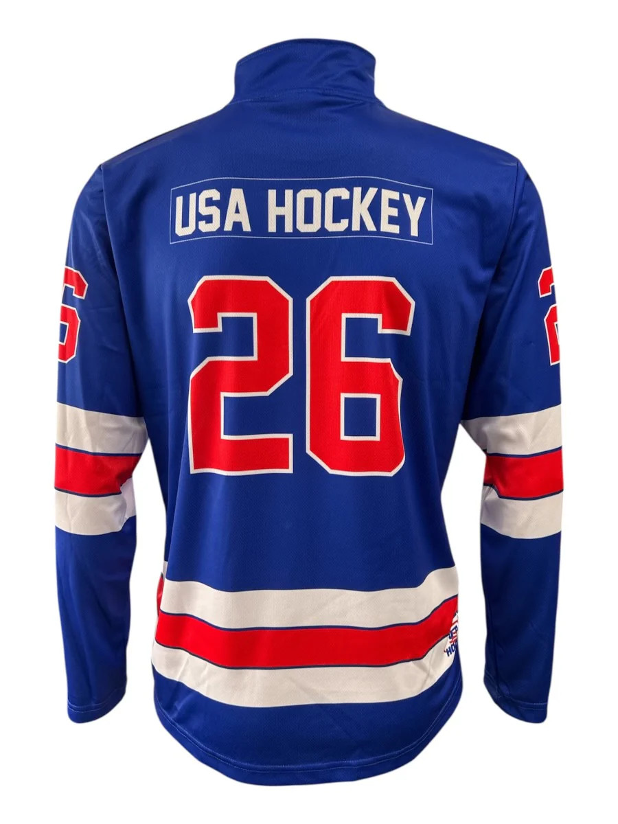 USA Hockey 2026 Replica Lightweight Blue 1/4 Zip Pullover gallery