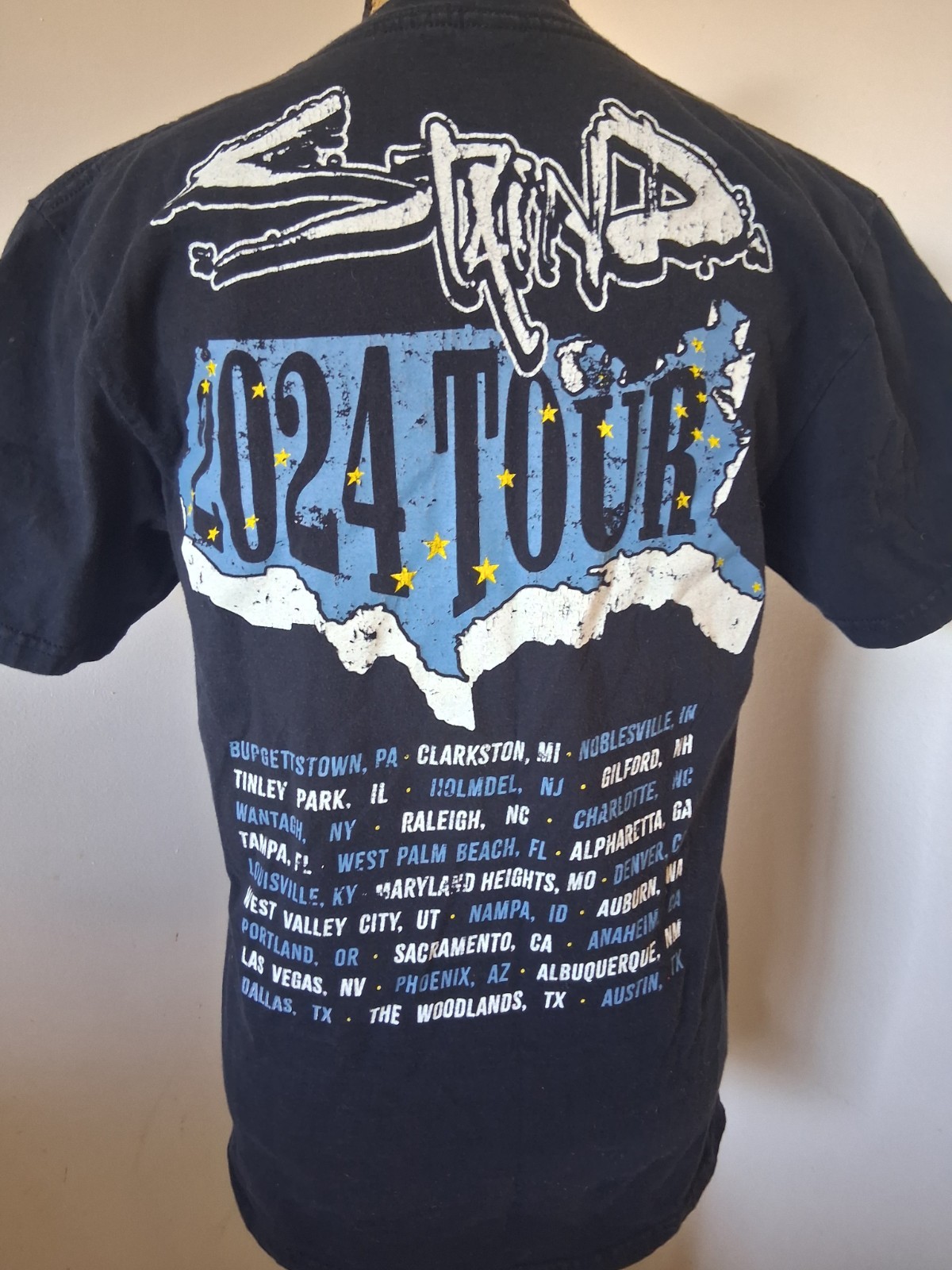 STAIND TOUR 2024 Medium Graphic T Shirt, Rock Music Gildan Hammer Eagle gallery