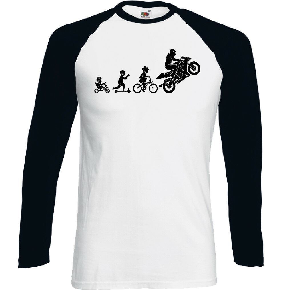 Motorbike Evolution T-Shirt Mens Funny Superbike Motorcycle Sports Bike Biker gallery