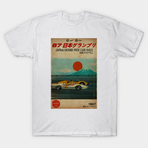 Japan Grand Prix T-Shirt Retro Anime Racing Graphic Tee Vintage Motorsport Shirt gallery