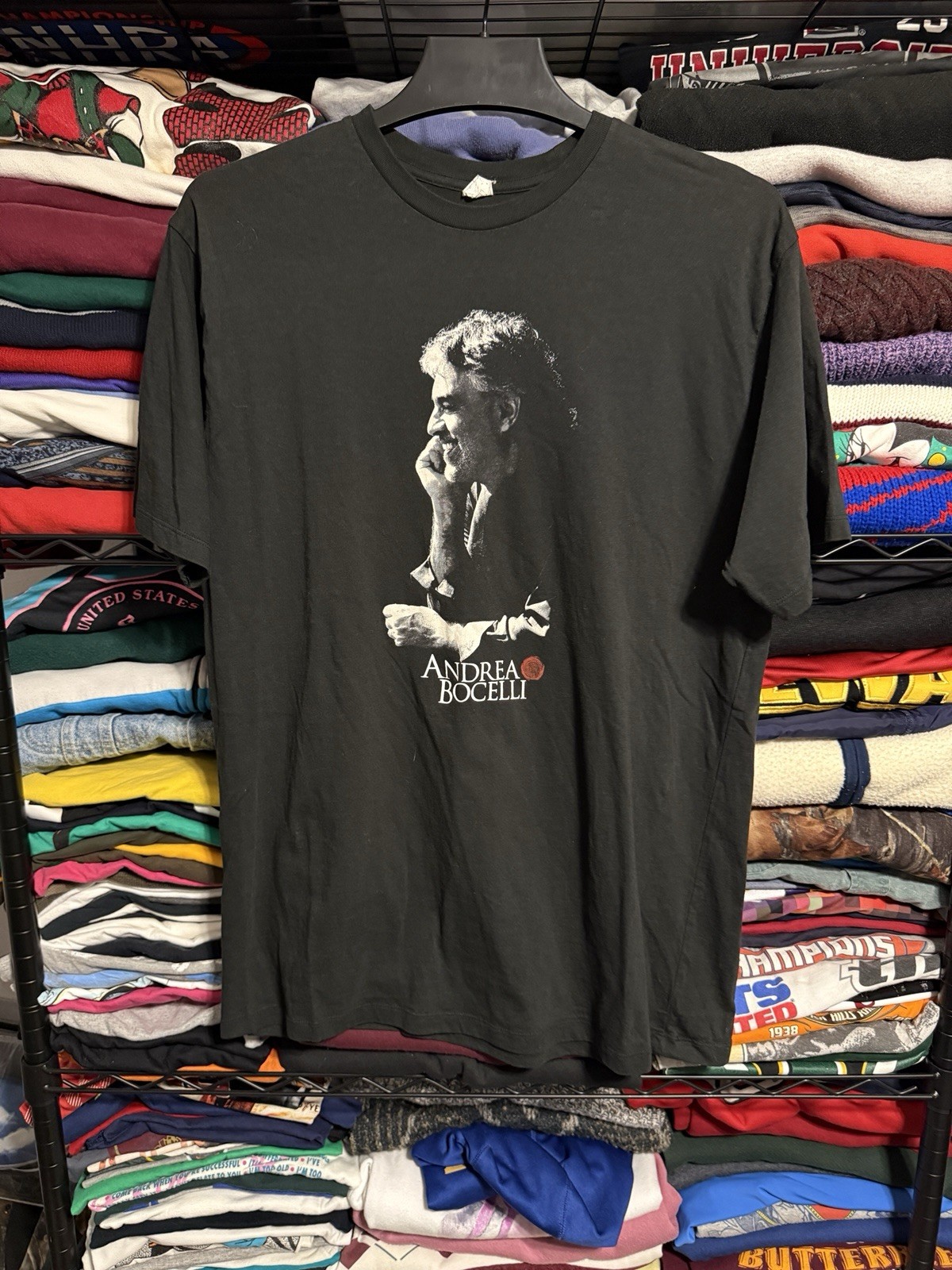 Andrea Bocelli Incanto World Tour T Shirt Mens XL Y2K Concert Tee Black