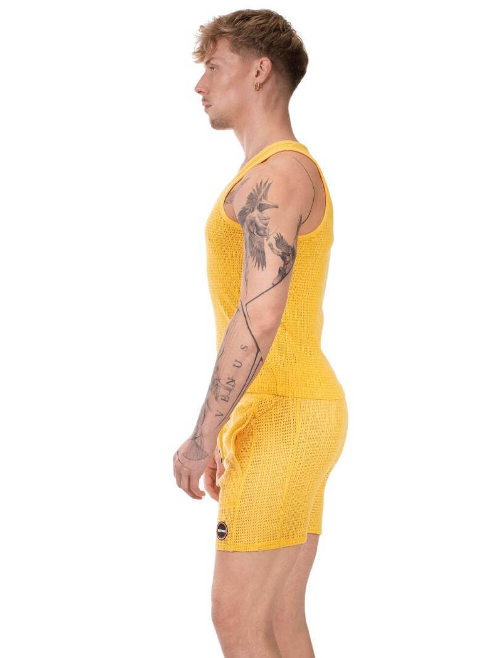 BARCODE Berlin Alabin Knitted Mesh Trendy Tank Top, Semi-Transparent, Breathable gallery