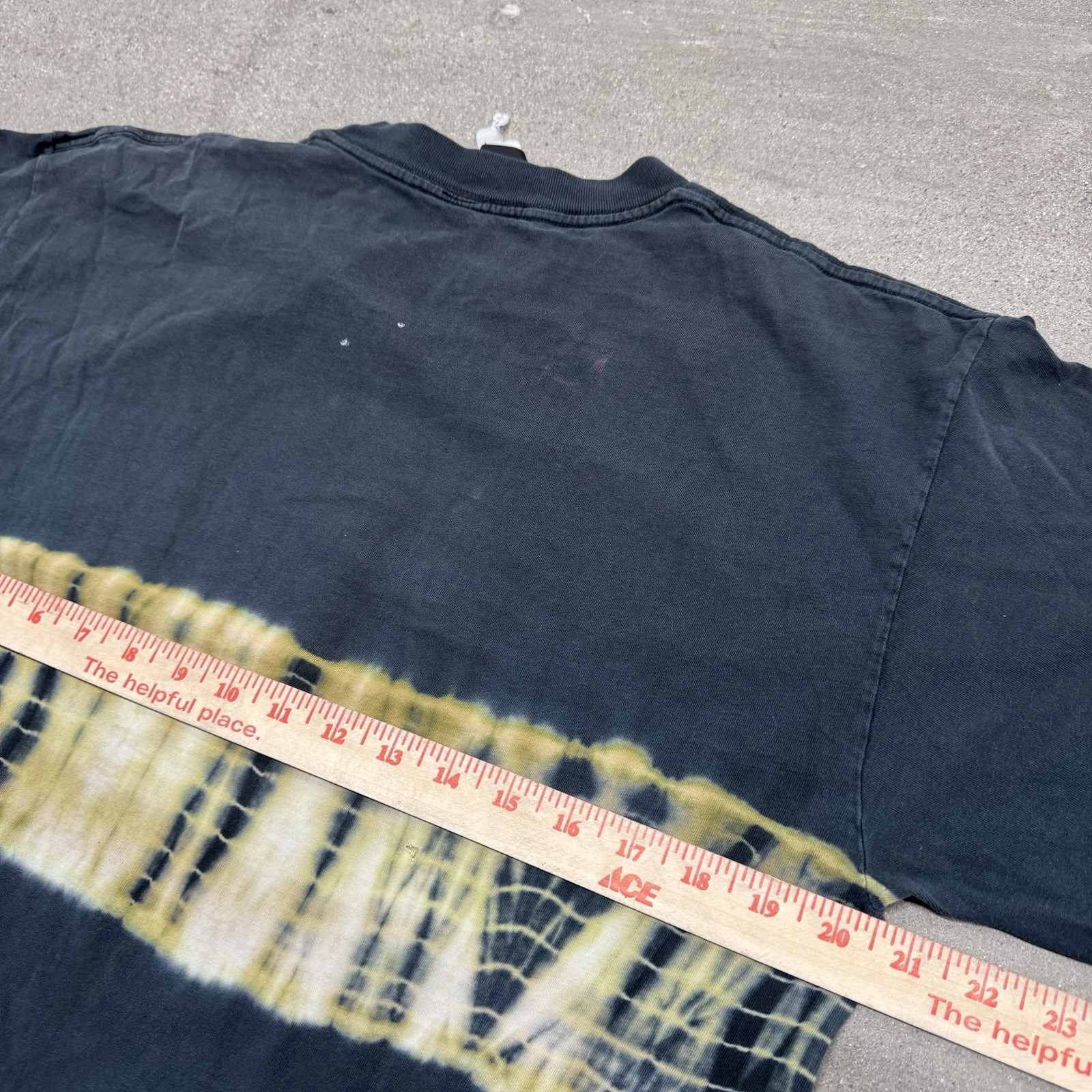 Vintage y2k Flaming Skull T-Shirt Mens L Y2k Grunge Punk USA Wrap Around gallery