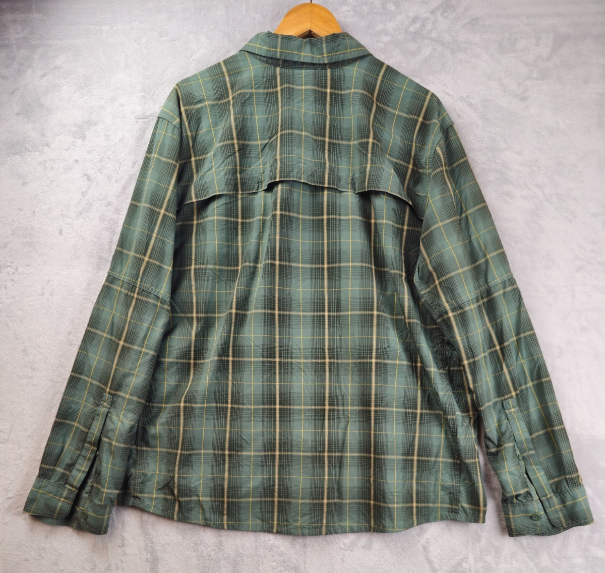 REI Co-Op Mens Sahara Shirt XXL Green Plaid Long Sleeve Button Up Outdoor Hiking gallery