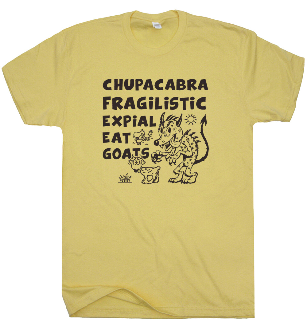 Chupacabra T Shirt Funny Tee Weird Cryptid Cryptozoology Sasquatch Cool Monster gallery