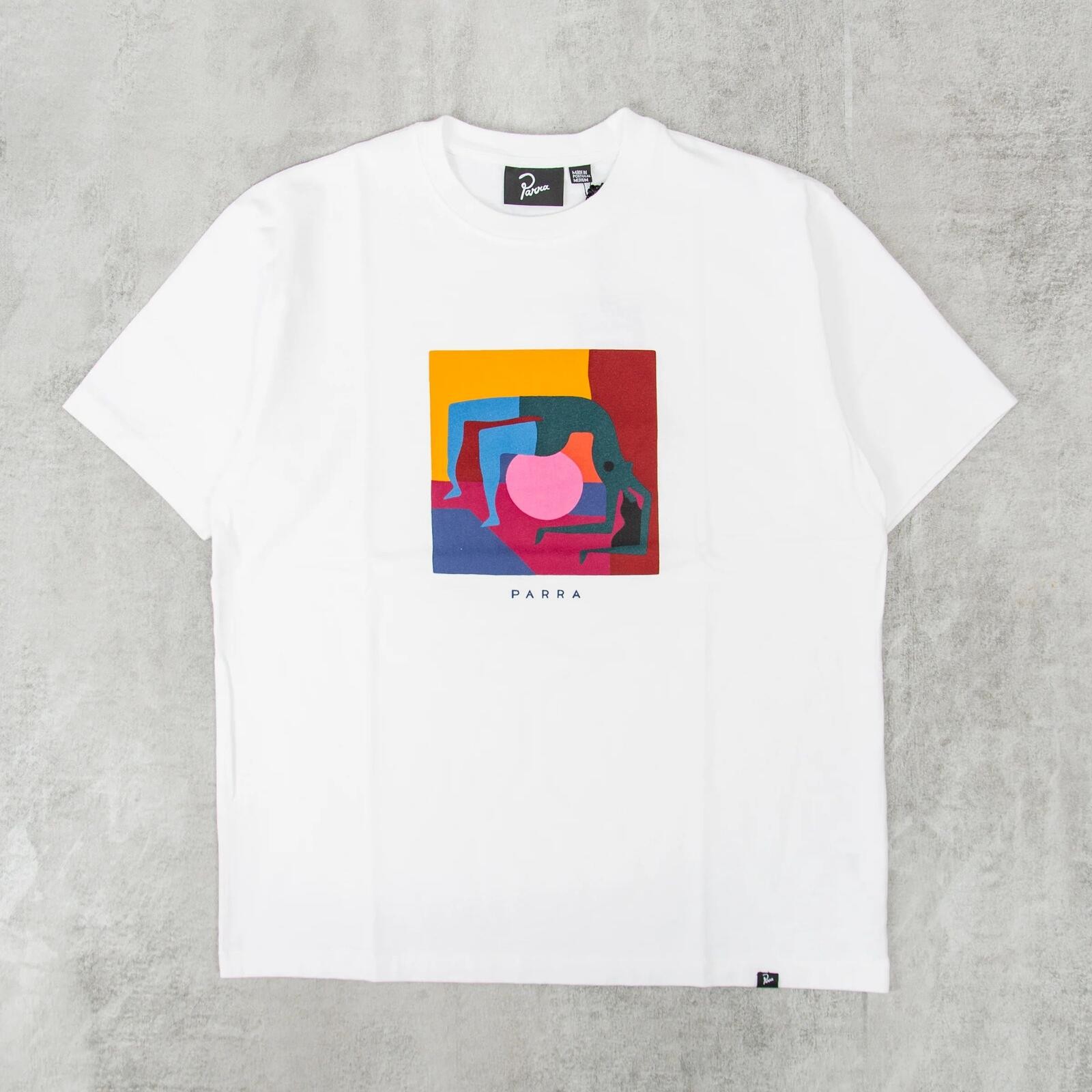 By Parra Yoga Balled Tee White • M