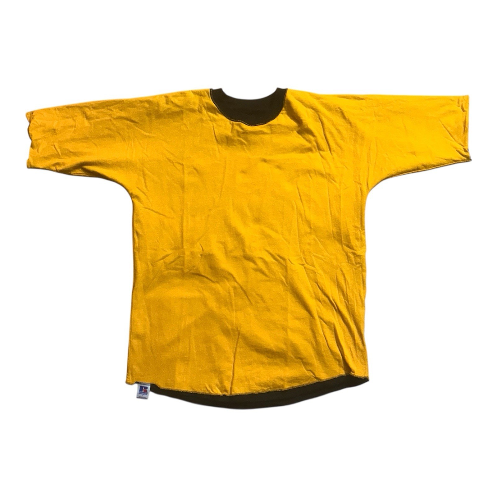 Vintage 90s Russell Athletic Double Face Reversible T Shirt Size Large gallery