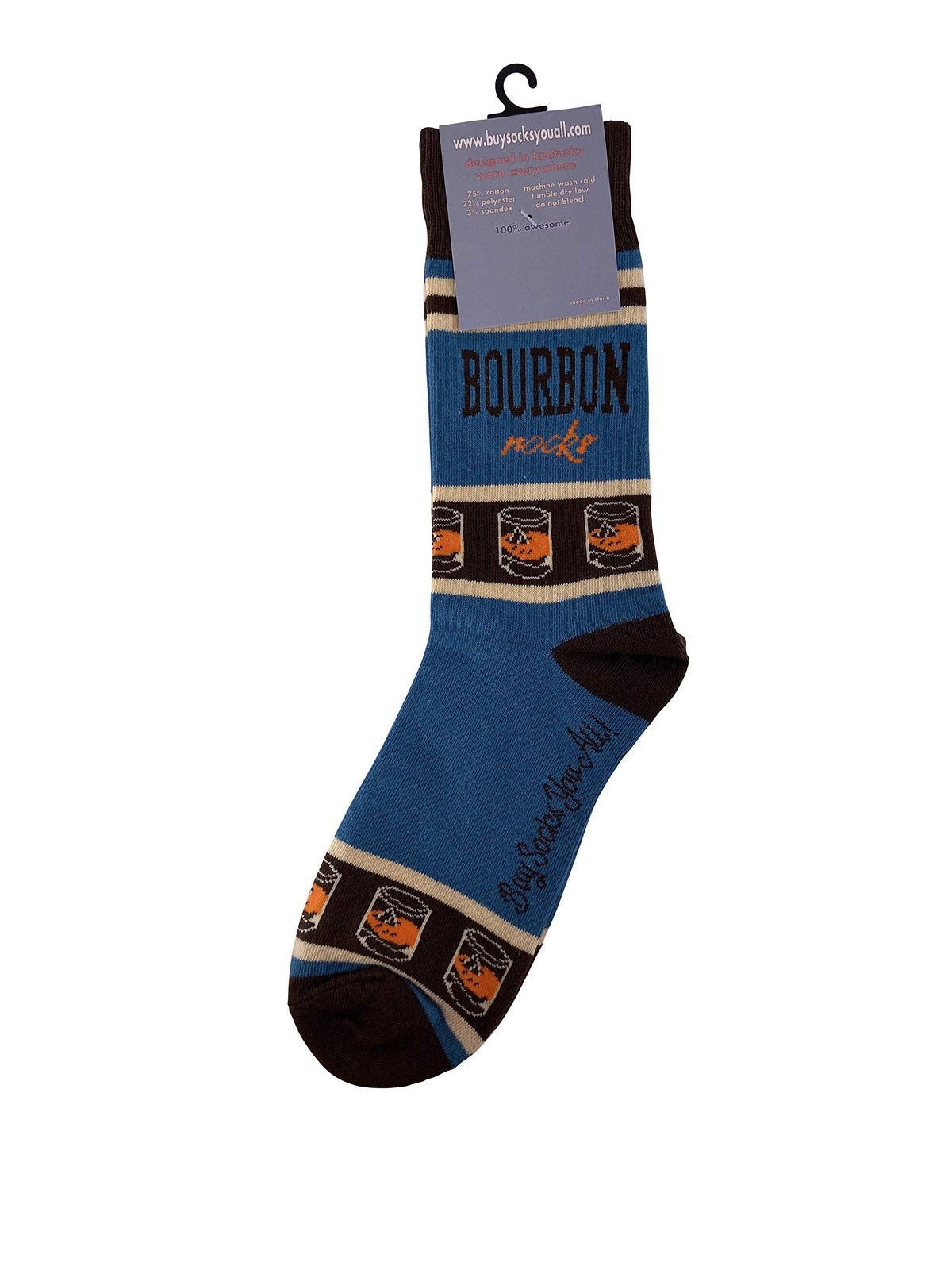 Bourbon Rocks Men's Socks | Bourbon Gift for Men Funny Novelty Fashion Dress ... gallery