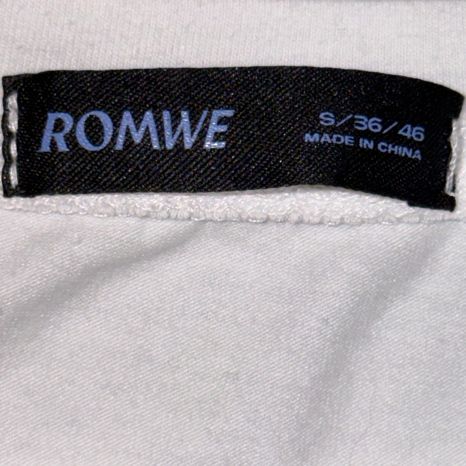 ROMWE Small White See Through Gothic Cross 90s Grunge Alt Streetwear Vampy gallery
