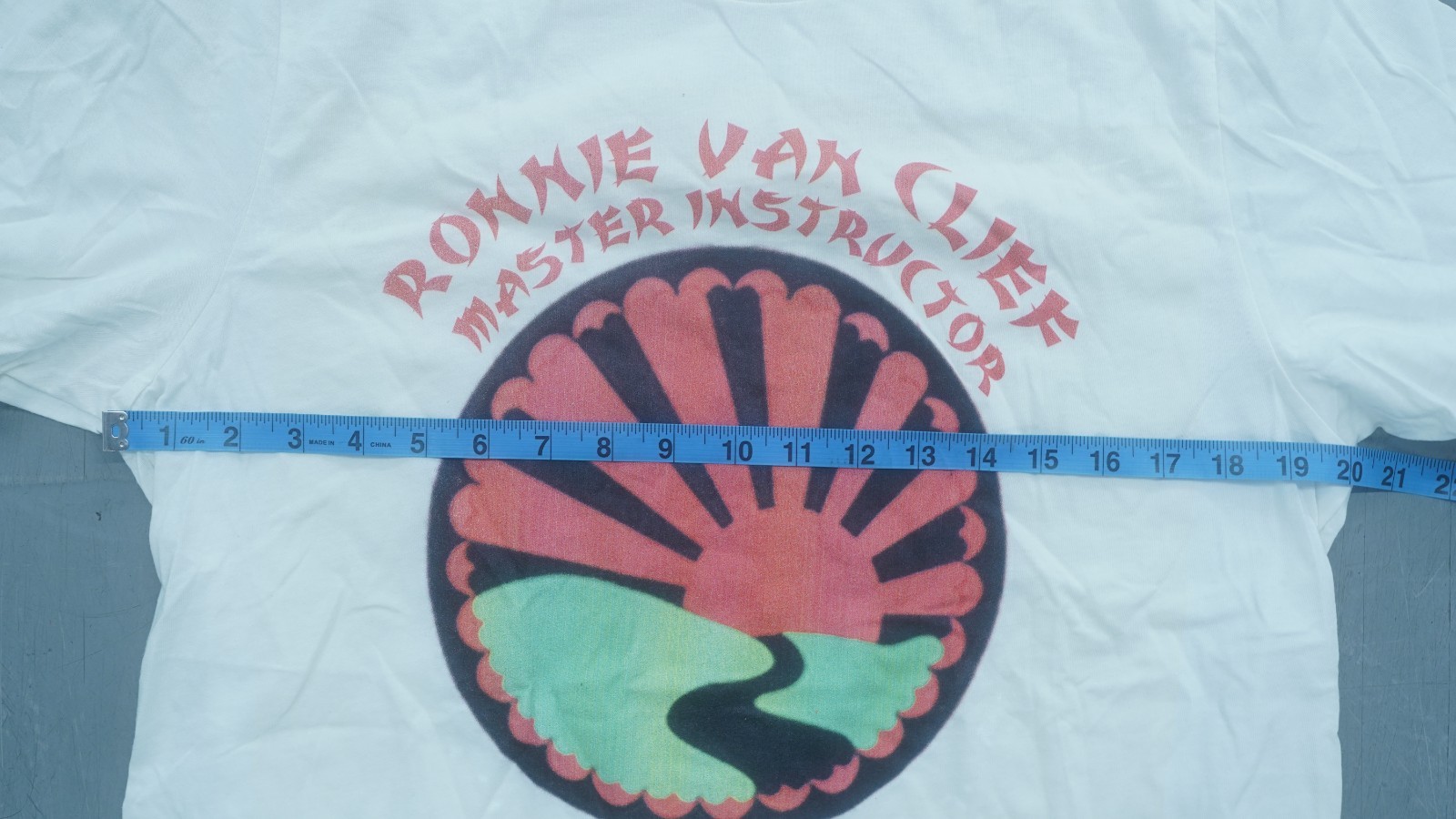 RONNIE VAN CLIEF CHINESE GOJU KUNG FU DRAGON LOGO GRAPHIC T-SHIRT SIZE LARGE gallery