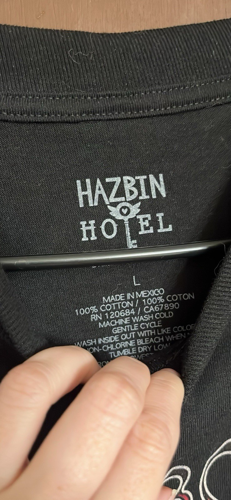 Hazbin Hotel Shirt Lot of 2 Size Large 1 NWT & 1 Used 1 Used See Description gallery