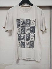 Vans x Daniel Johnston Hi How Are You Outsider Music Art Beige Shirt SZ Medium