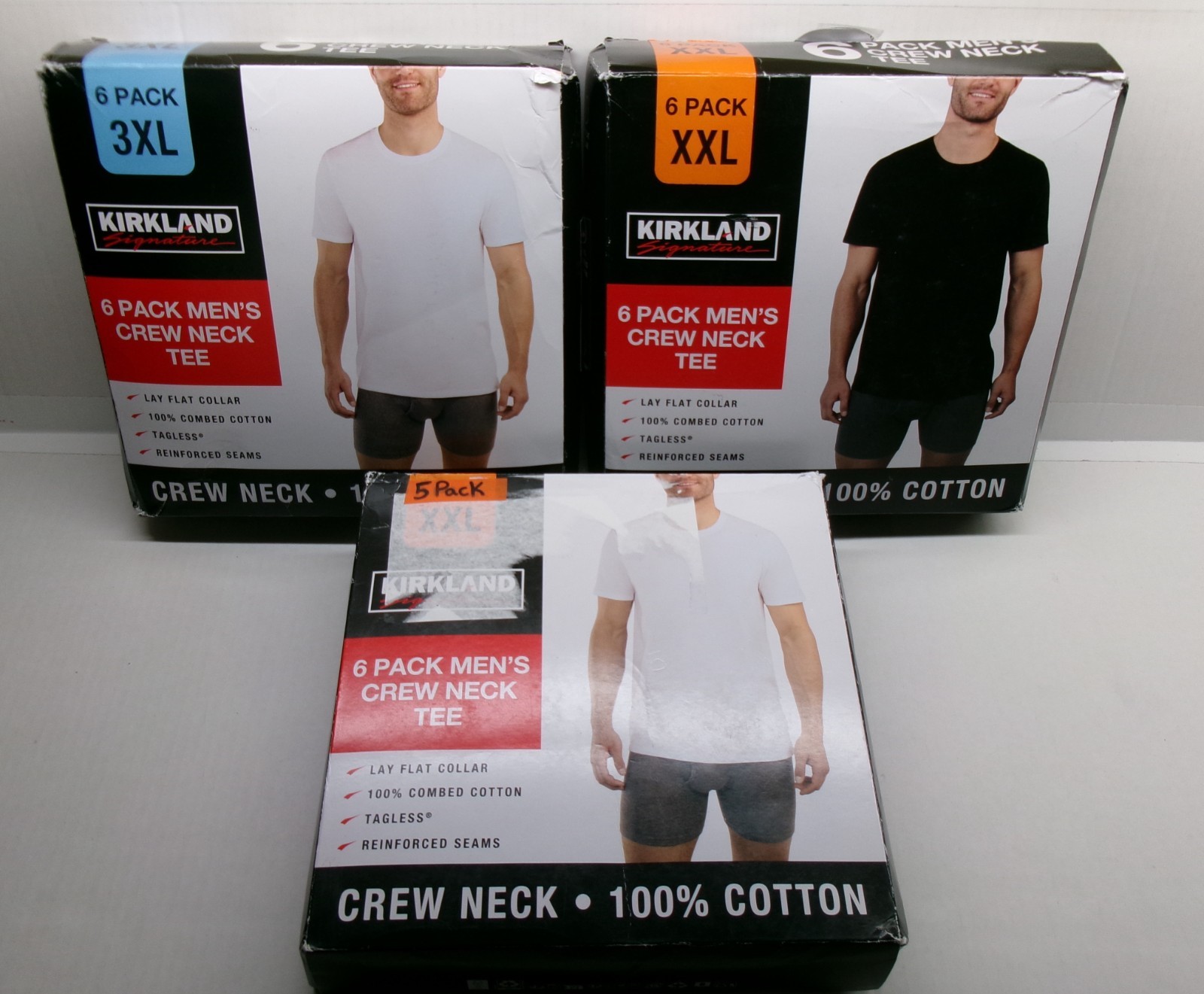 100% Combed Cotton Tee shirts lay flat Collar Reinforced Seams Crew Neck 2X 3X gallery