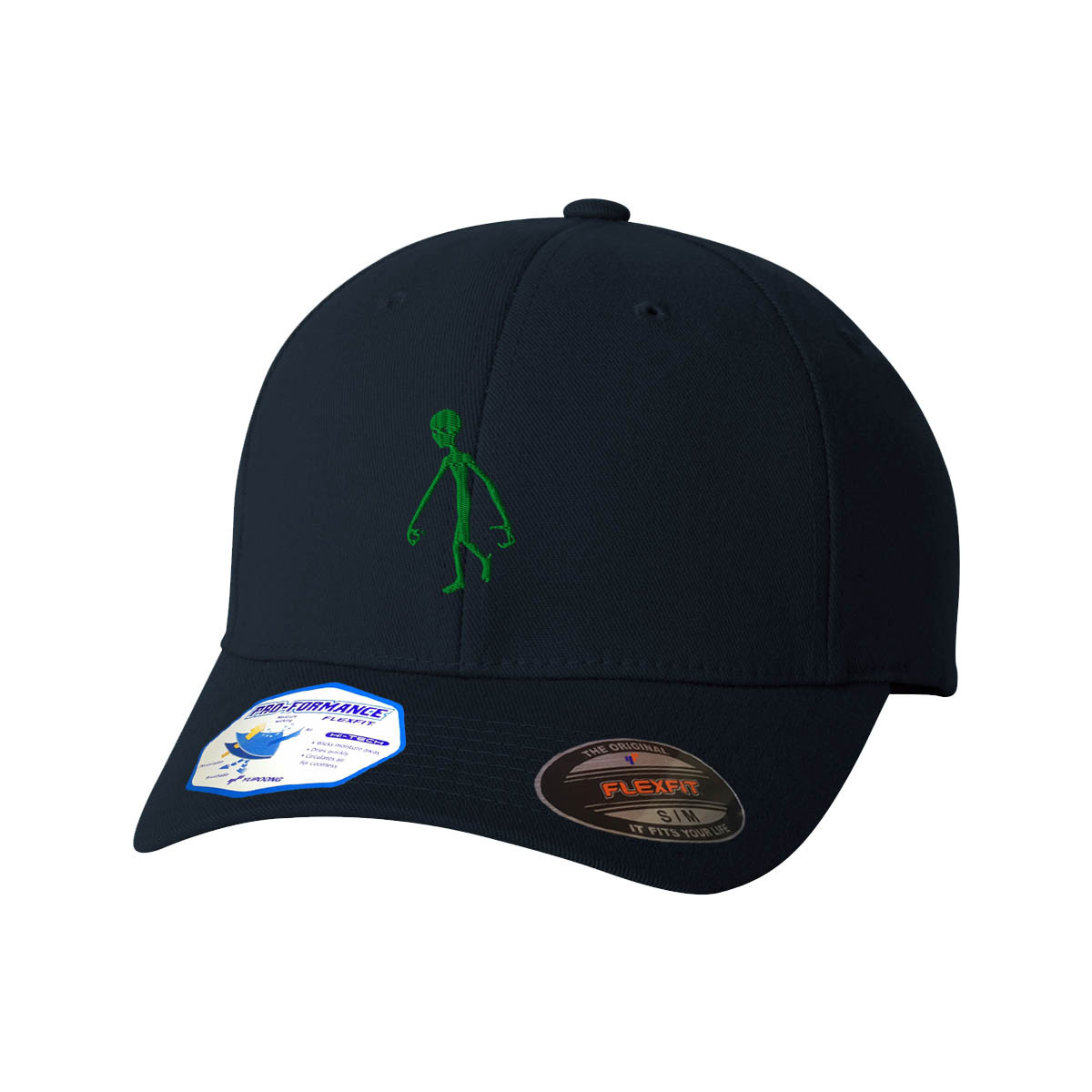 Flexfit Hats for Men & Women Alien Style 3 Embroidery Dad Hat Baseball Cap