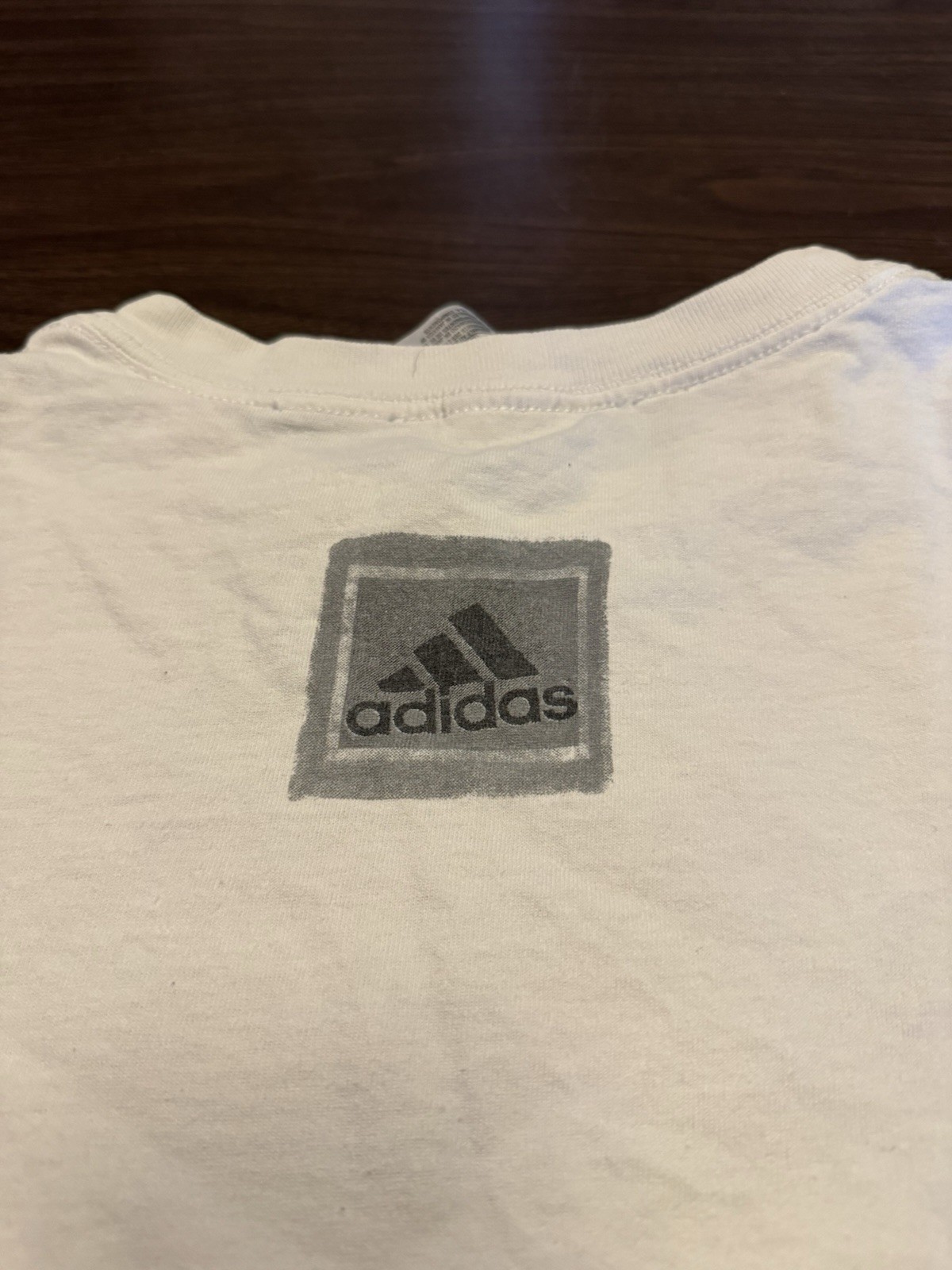 Vintage 90s Adidas T-shirt Three Box Logo White Size XL gallery