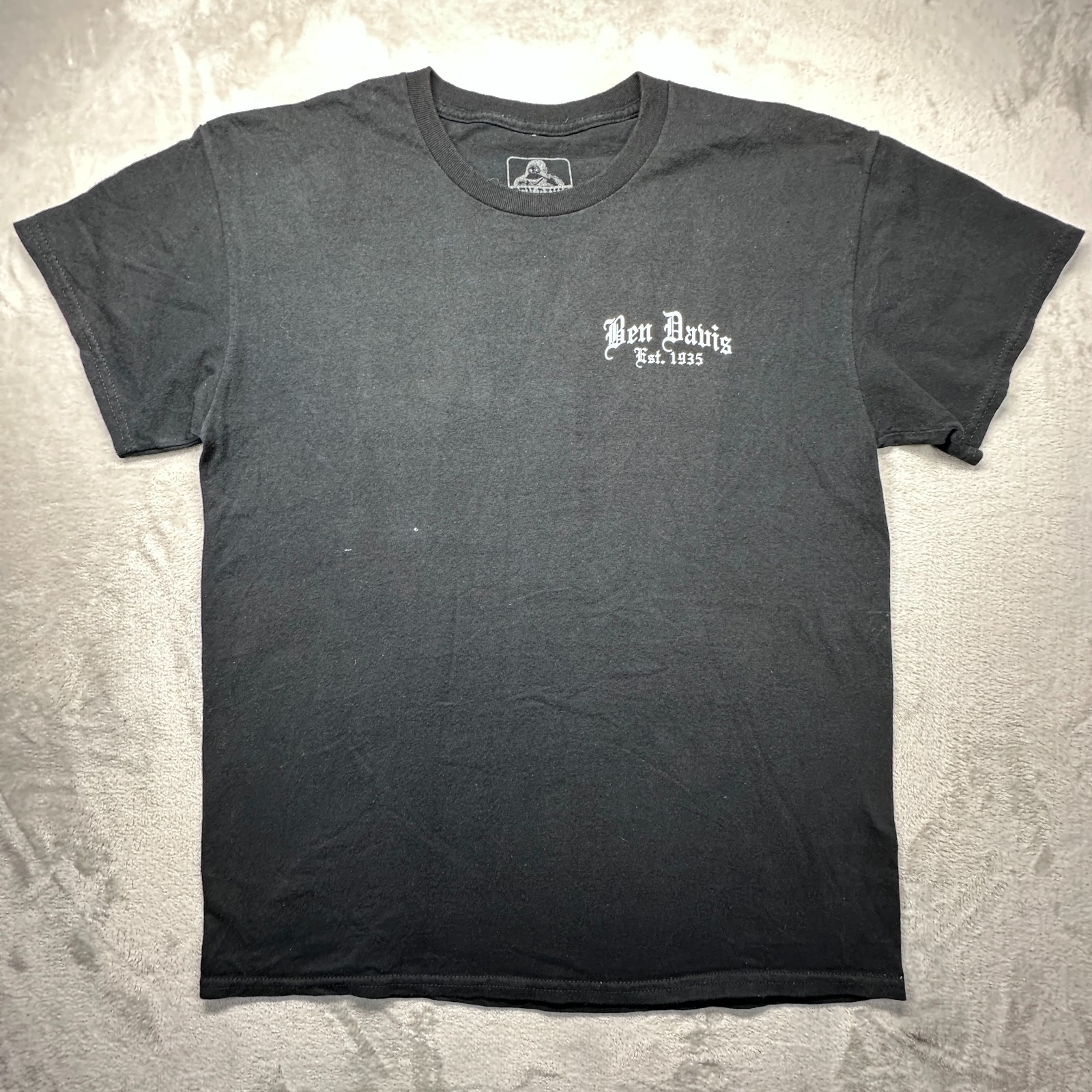 Ben Davis Paisley T Shirt Mens Large Black Cotton Graphic Print Back Classic Fit gallery
