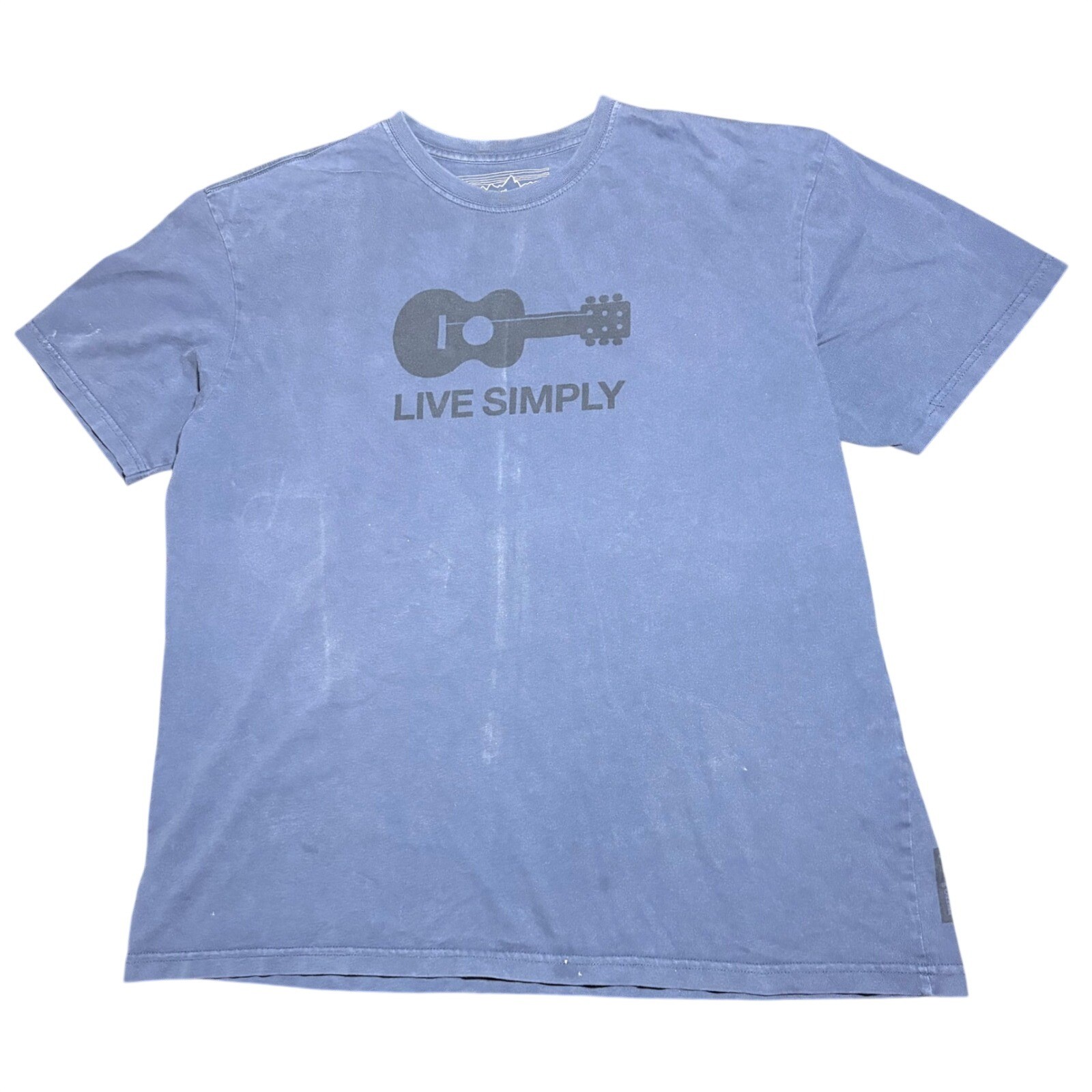 Patagonia Live Simply T-Shirt Men’s Extra Large Organic Cotton Usa Made Faded