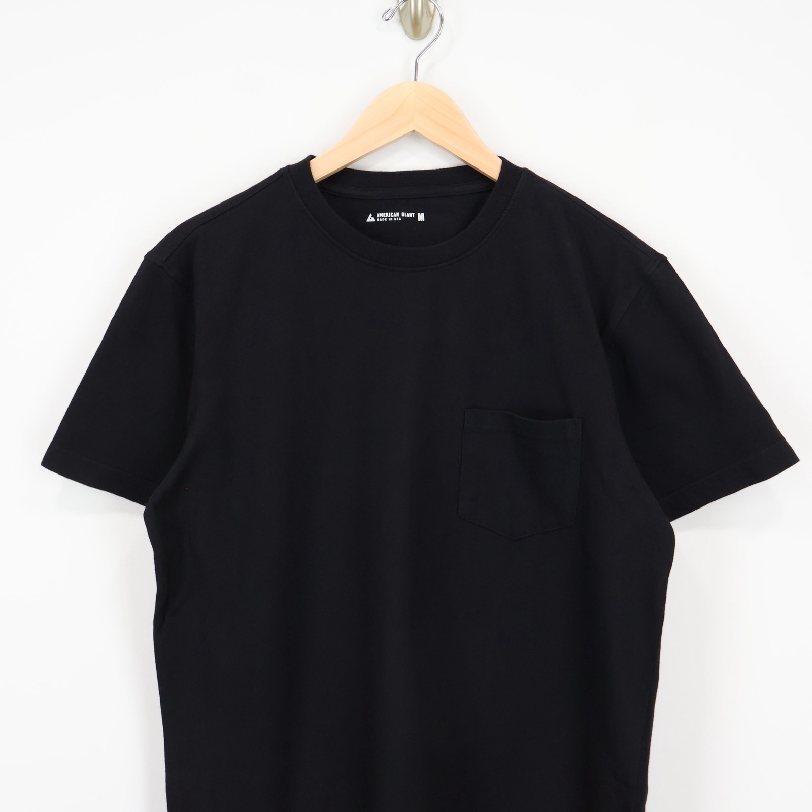 American Giant Men's Short Sleeve Pocket Tee Black Size Medium NWOT gallery