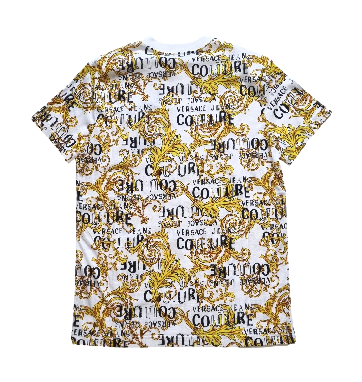 VERSACE JEANS COUTURE jersey t-shirt BAROQUE 74GAH6S0 white-gold gallery