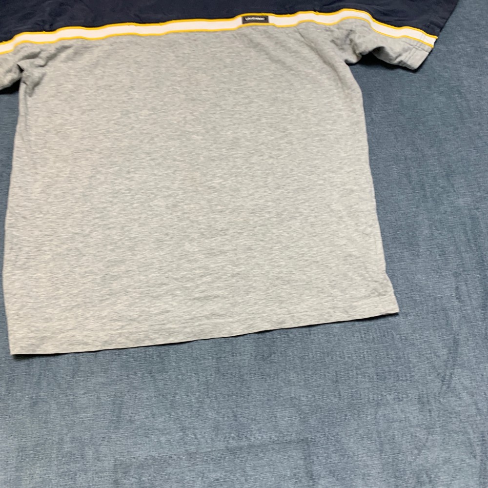 Unionbay T Shirt Mens XL Navy Gray Colorblock Short Sleeve Crew Neck Casual Wear gallery