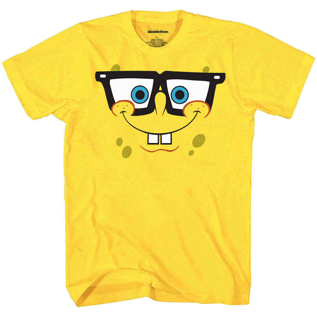 SpongeBob SquarePants Nerd Glasses Face T-Shirt gallery