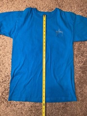 Guy Harvey Graphic Ocean Fish Tee Mens Size Medium Blue Beach Shirt