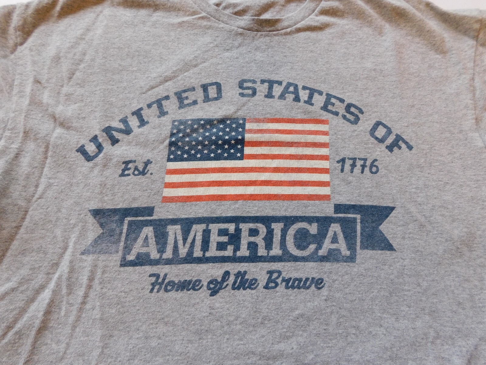 Unbranded Men's Short Sleeve T Shirt Size See Measurements USA Grey Heather gallery