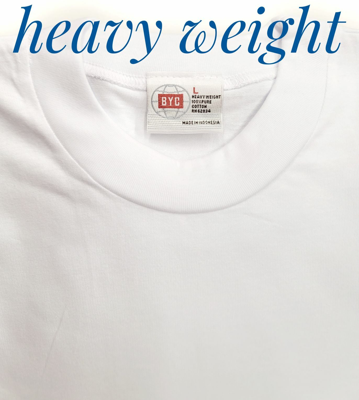 BYC 3 Pack Men 100% Premium Cotton Heavy Weight Crew Solid Short Sleeve T-Shirt gallery