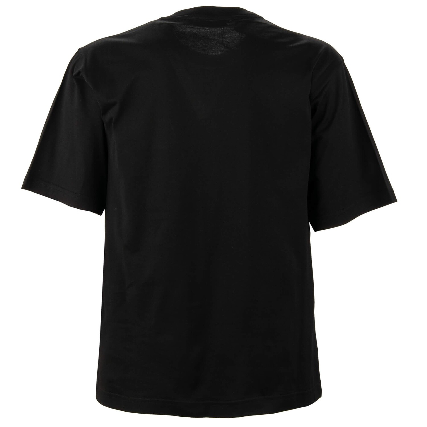 DOLCE & GABBANA DG Metal Silver Logo Cotton T-Shirt Shirt Black 46 S M gallery