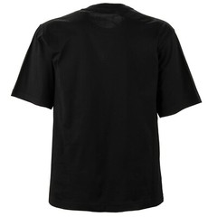 DOLCE & GABBANA DG Metal Silver Logo Cotton T-Shirt Shirt Black 46 S M