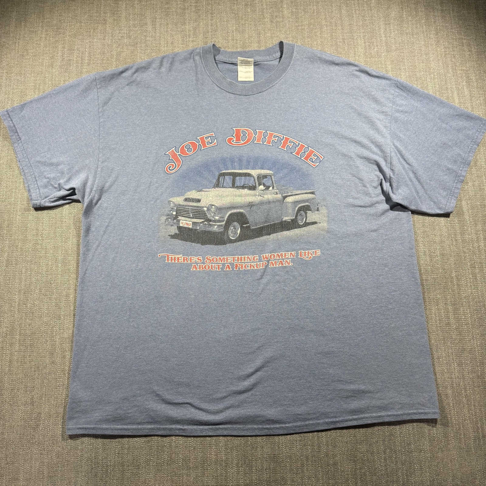 Joe Diffie Shirt Mens 2XL Blue Pickup Truck Country Music Graphic Tee Gildan gallery