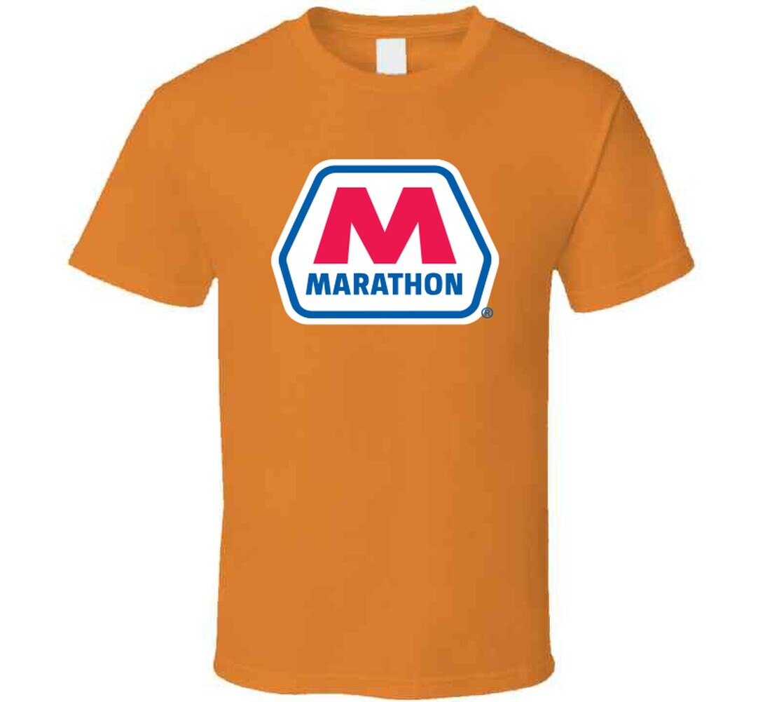 Marathon Tee Cool Gas Station Oil Trucking Driving T Shirt gallery