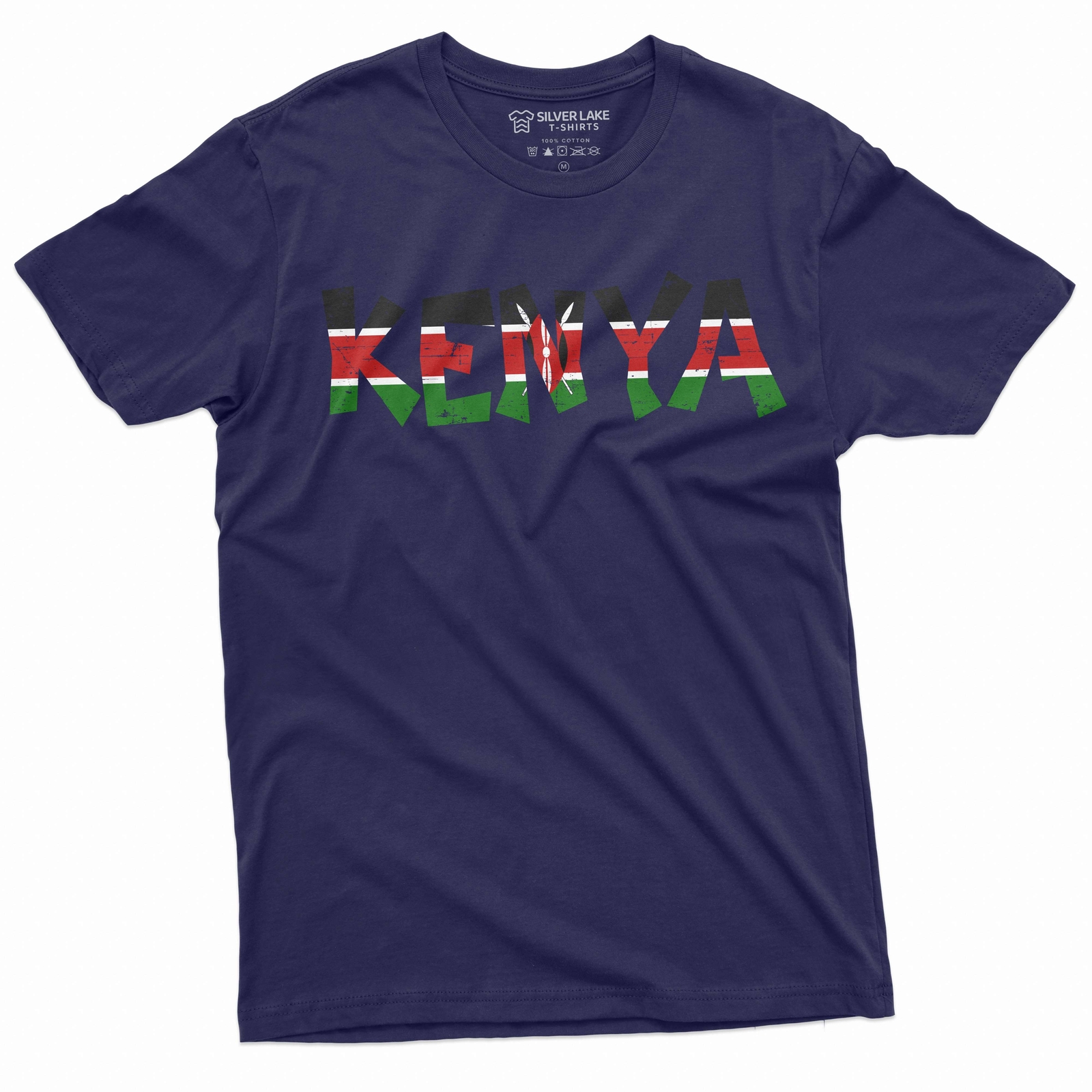Men's Kenya T-shirt Jamhuri ya Kenya Kenyan Flag coat of arms country tee gallery