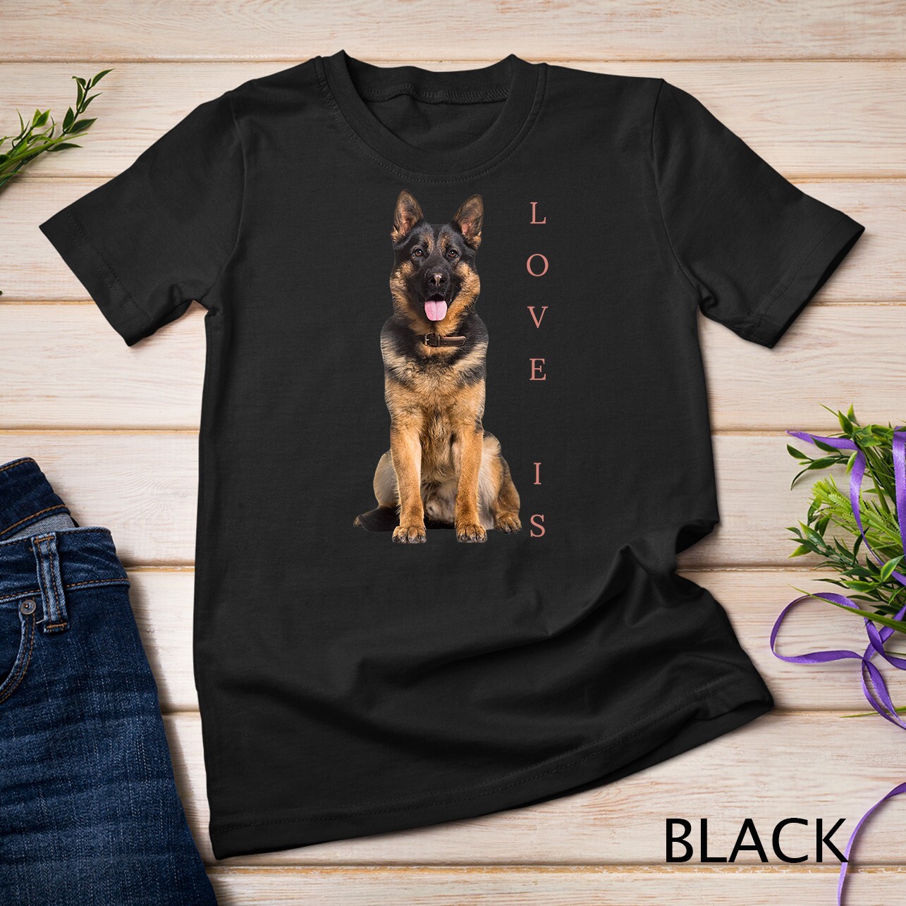 German Shepherd Shirt Shepard Dog Mom Dad Love Pet Puppy Tee Unisex T-shirt gallery