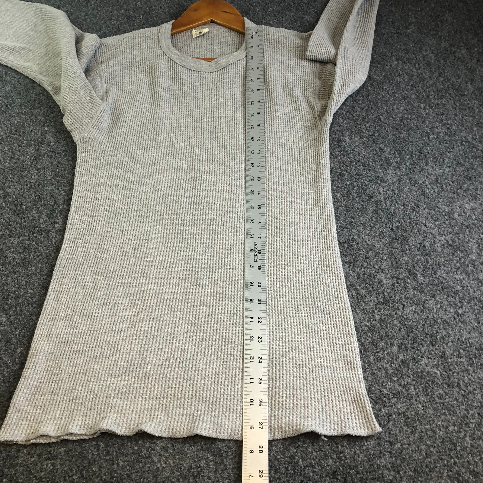 Vintage 90s Thermal Waffle Knit Shirt Mens Extra Large Long Sleeve Crewneck USA gallery