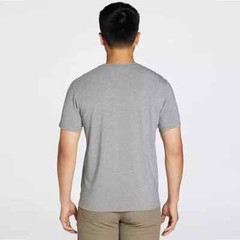 VRST ‘ MENS ‘ ESSENTIAL POCKET TEE ‘ MID GREY HEATHER ‘ SMALL – UV PROTECTION