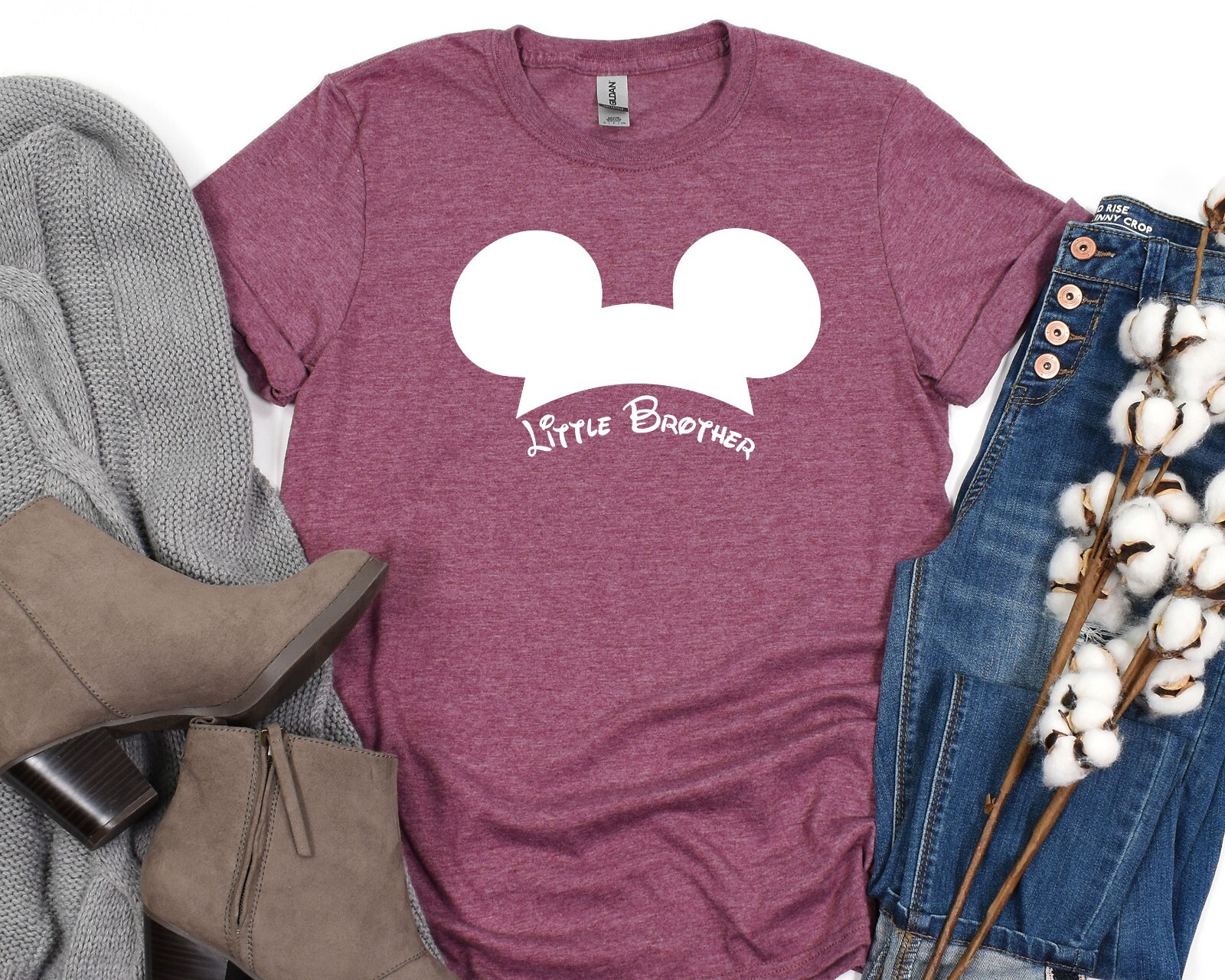 Little Sister Minnie & Little Brother Mickey Shirts, Cute Disney Sibling Tees gallery