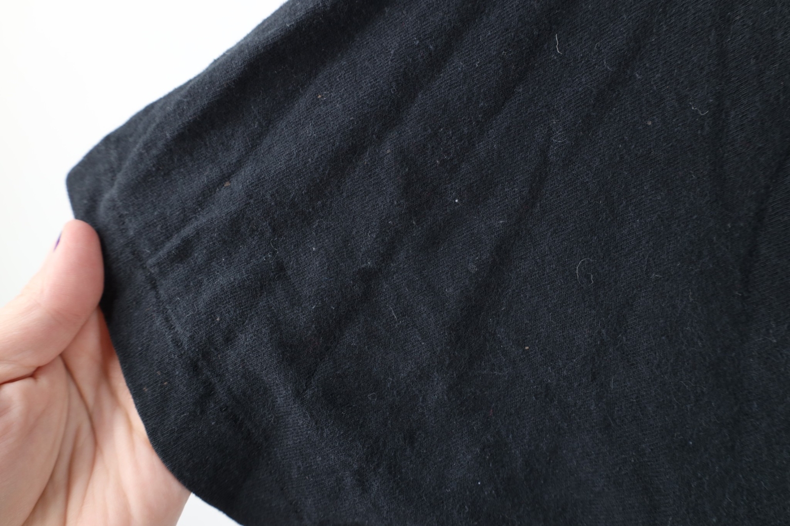 Vintage 90s Streetwear Mens 2XL Faded Blank Pocket T-Shirt Black Cotton USA gallery