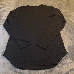 Cuts Clothing Black PYCA PRO Long Sleeve Elongated Henley Shirt Mens Medium New