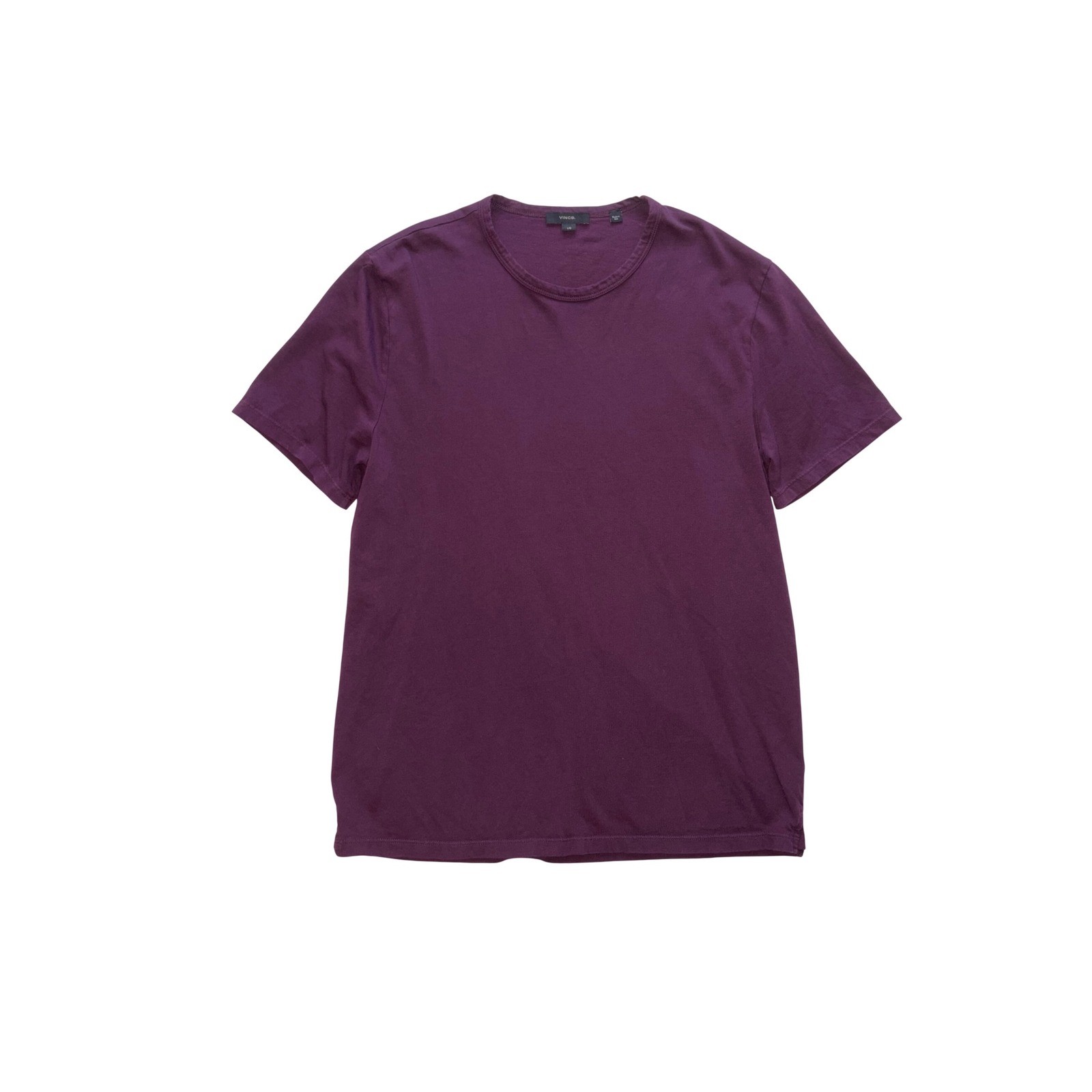 VINCE T Shirt Mens Large Purple Cotton Crew Neck Made in USA Tee gallery