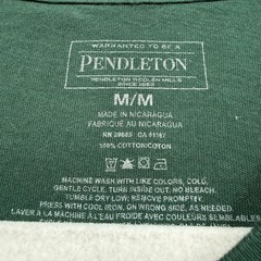 Pendleton Tshirt Mens Medium Green Buffalo Graphic Tee Southwestern Heritage