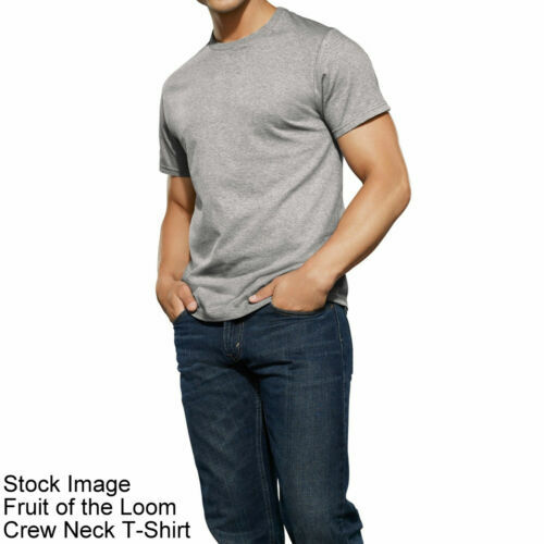 Fruit of the Loom® Big Men's 4 CREWS TEE 3XL "100% Cotton~Slightly Imperfect" gallery