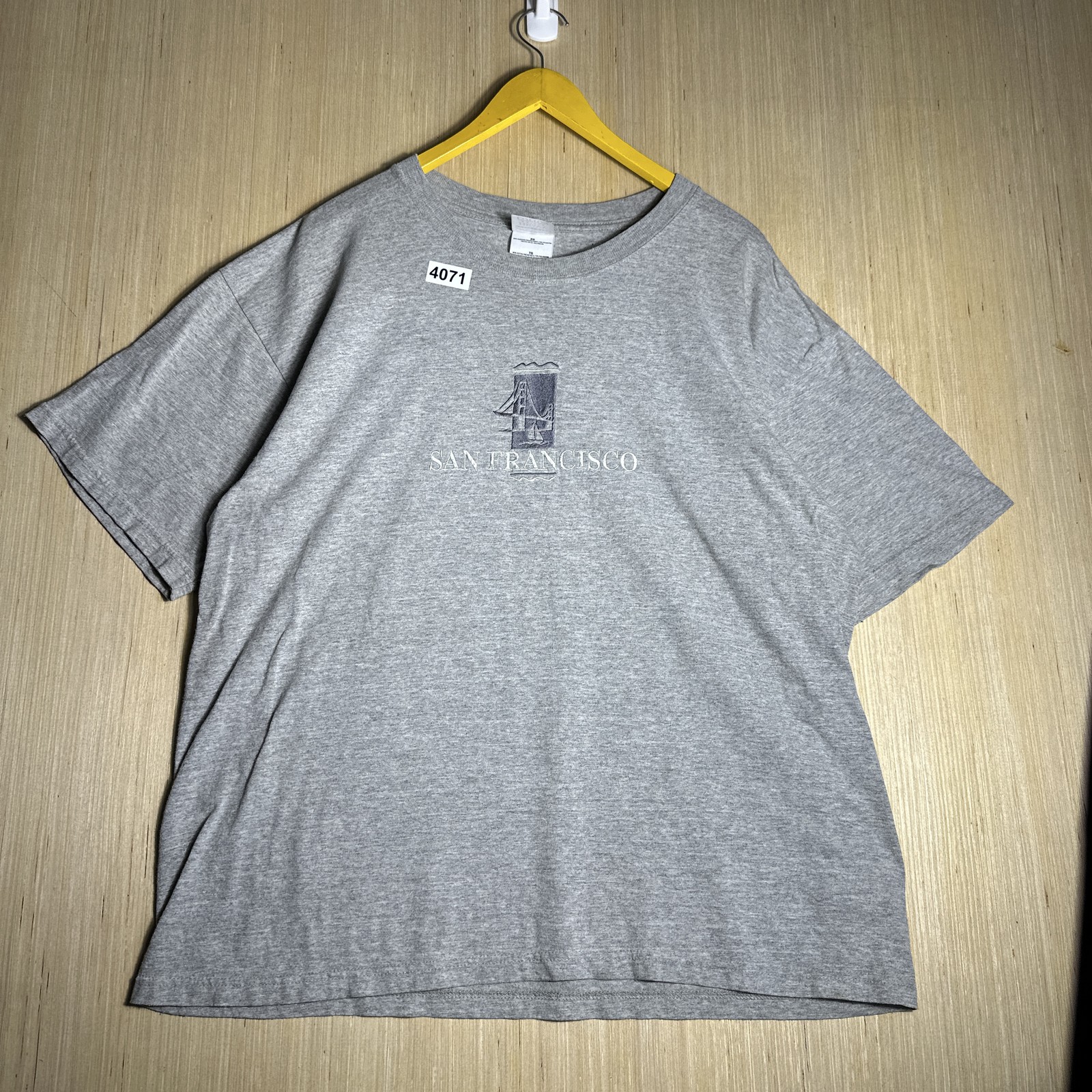 Vintage Y2K San Francisco Gray Graphic T-Shirt XL Heavy Weight Cotton Short Mens gallery