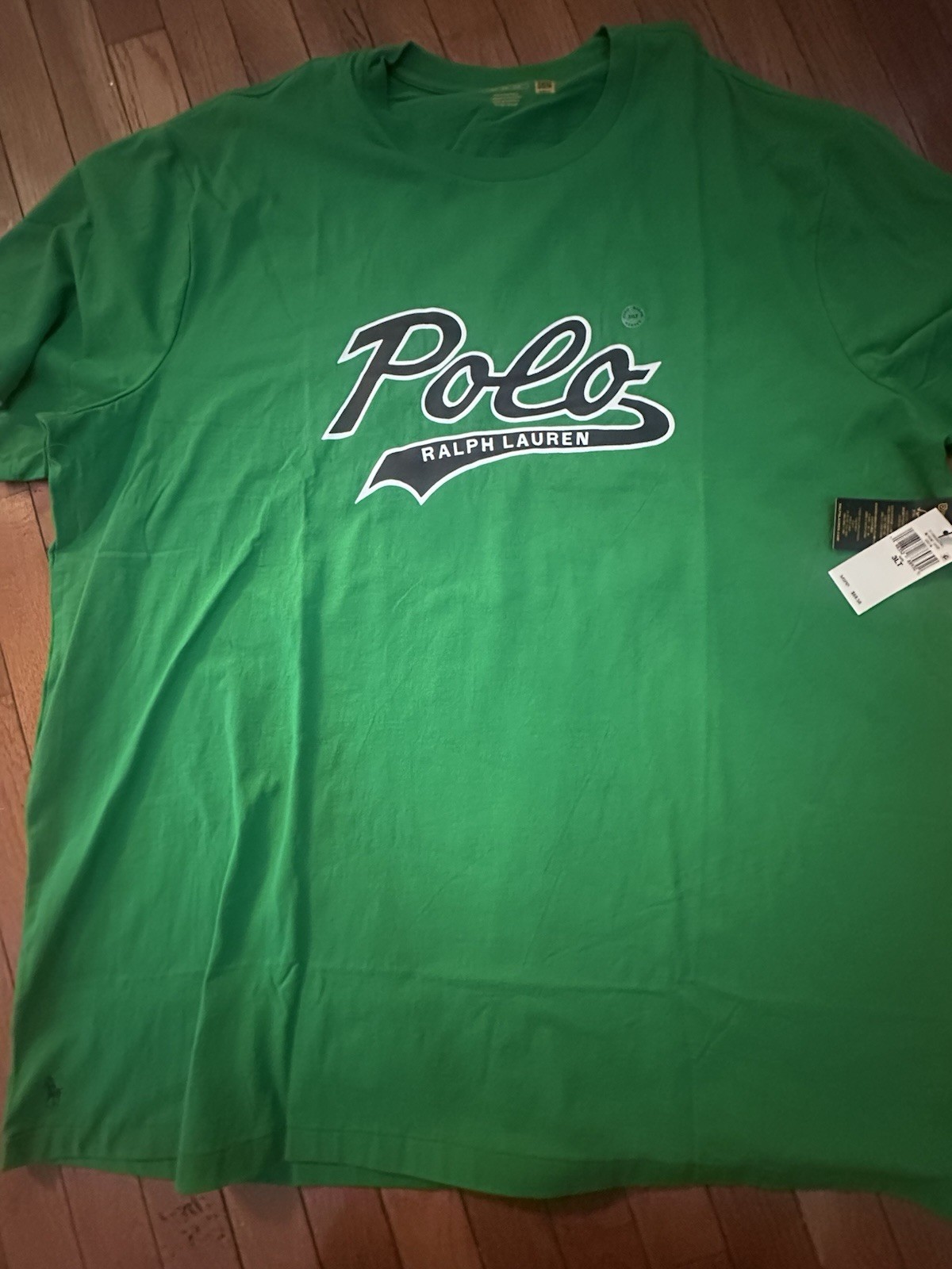 NWT Polo Ralph Lauren 3LT 3XL Tall Men Logo Basic Cotton Tee Tshirt Green gallery