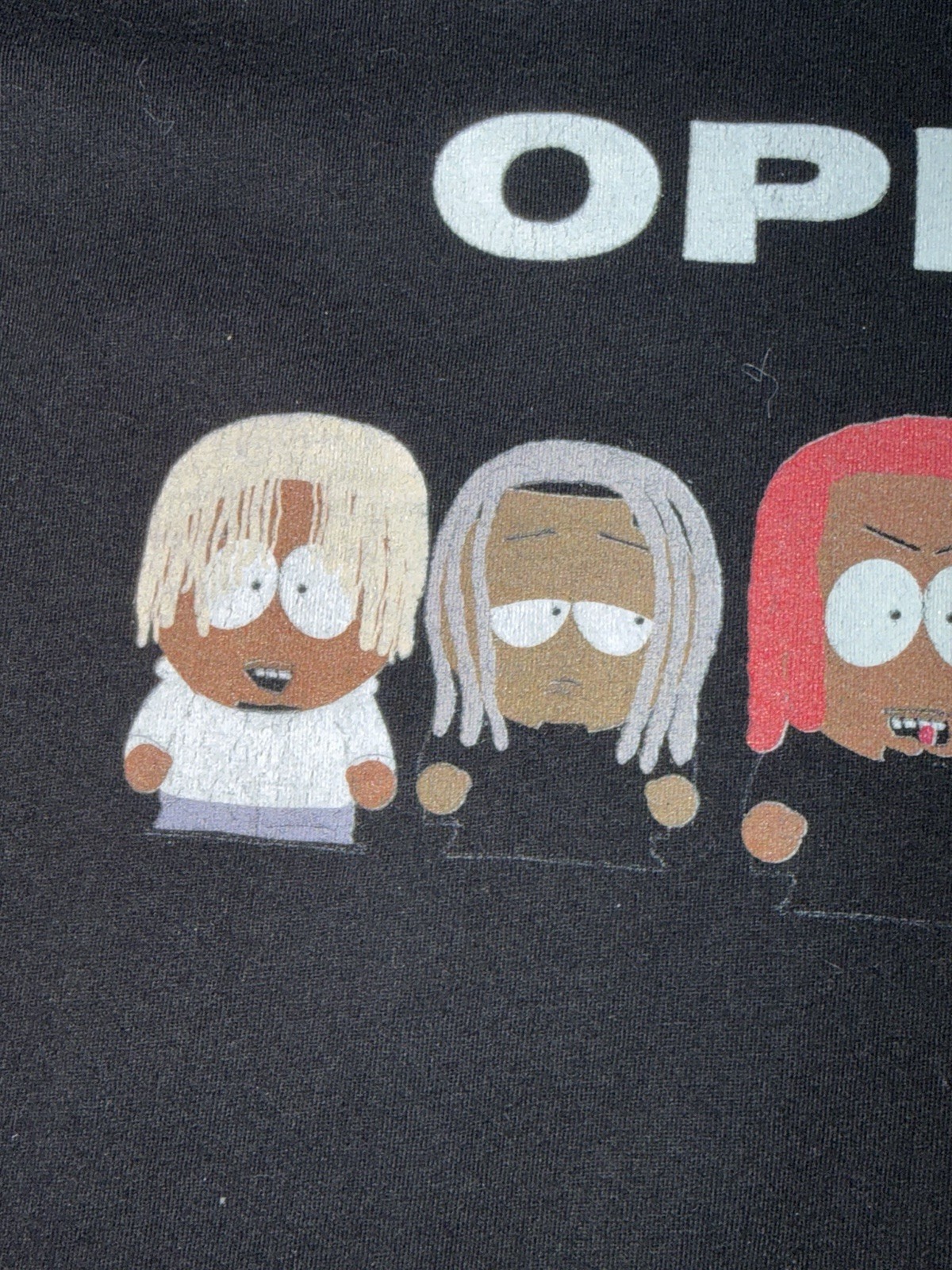 Opium South Park Style Graphic T-Shirt L Black Playboi Carti Ken Carson gallery