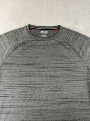 Kirkland Men’s Gray Striped short sleeve Active Tee Shirt Size XXL