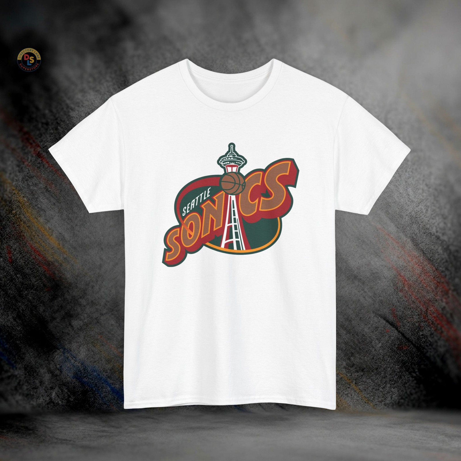 Seattle SuperSonics Defunct Retro Basketball T-Shirt | Heavy Cotton Tee