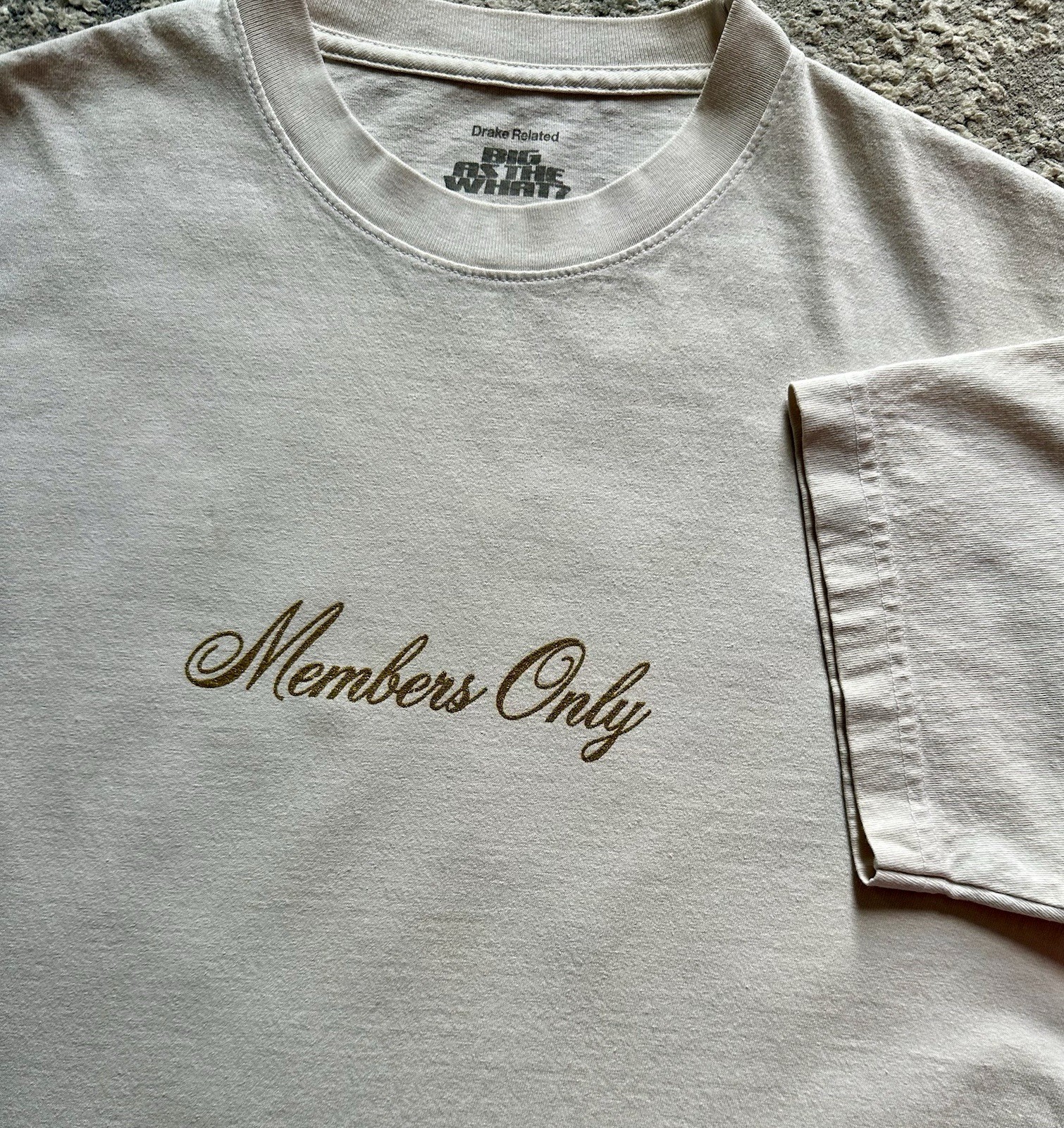 Drake 2024 Big As The What Members Only Tour T-shirt Sz Medium OVO