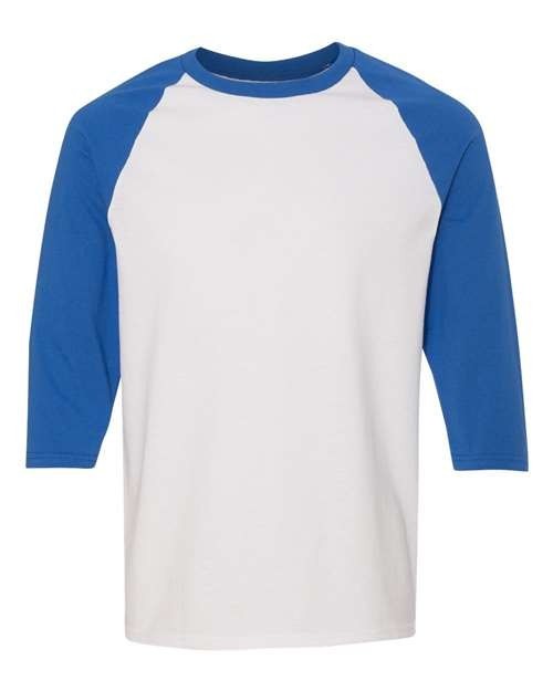 Unisex Heavy Cotton™ Raglan Three-Quarter Sleeve T-Shirt – 5700